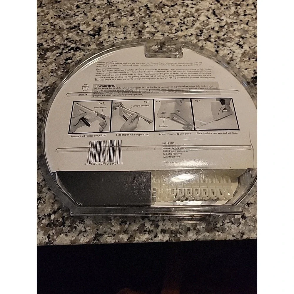 Target Holiday‎ Decorating Light Tacker Unopened But Some Pkg Damage